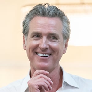 BENNETTSVILLE, SOUTH CAROLINA - JULY 8: California Gov. Gavin Newsom speaks at Bella's Simple Occasions event space  on July 8, 2025 in Bennettsville, South Carolina. The governor is on the first of a two-day tour of rural counties in South Carolina, hosted by the state Democratic Party.  (Photo by Sean Rayford/Getty Images)