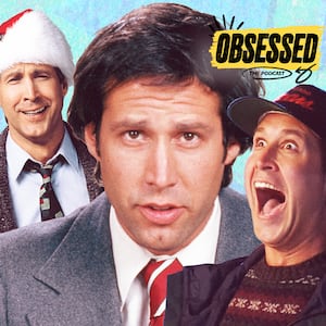 A photo illustration of Chevy Chase for the Obsessed podcast.