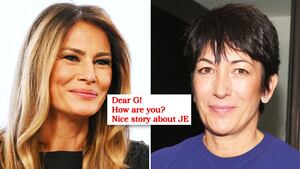 Melania Trump and Ghislaine Maxwell.