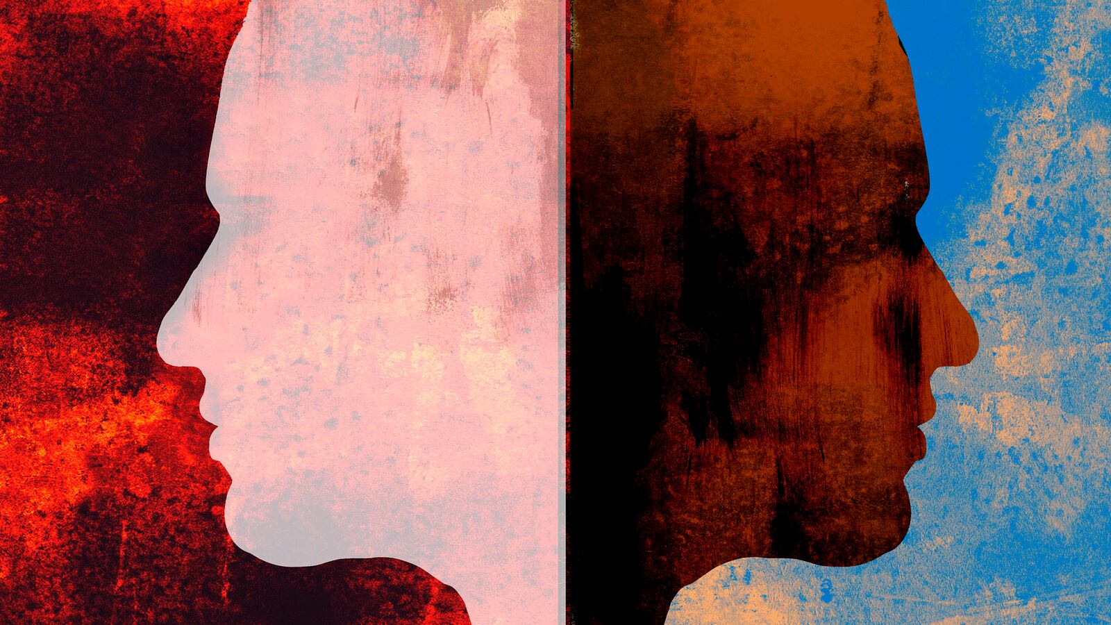 two faces away from each other silhouette bipolar disorder kanye west ye tortured genius