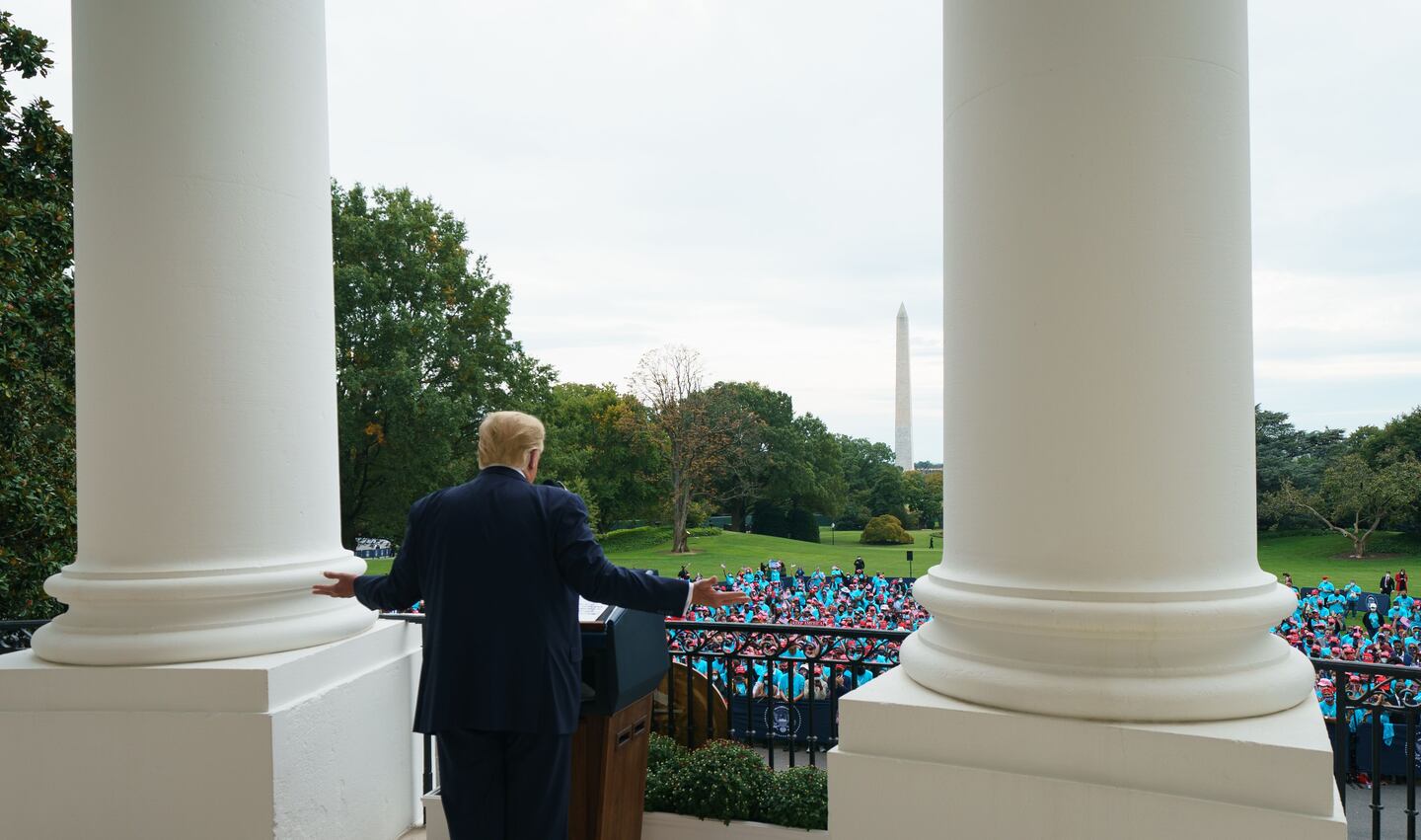 Trump Hosts Hundreds in First White House Event Since COVID-19 Diagnosis