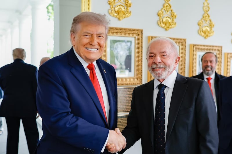 President Donald Trump and Luiz Inácio Lula da Silva were all smiles in the photos shared by the Brazilian president.