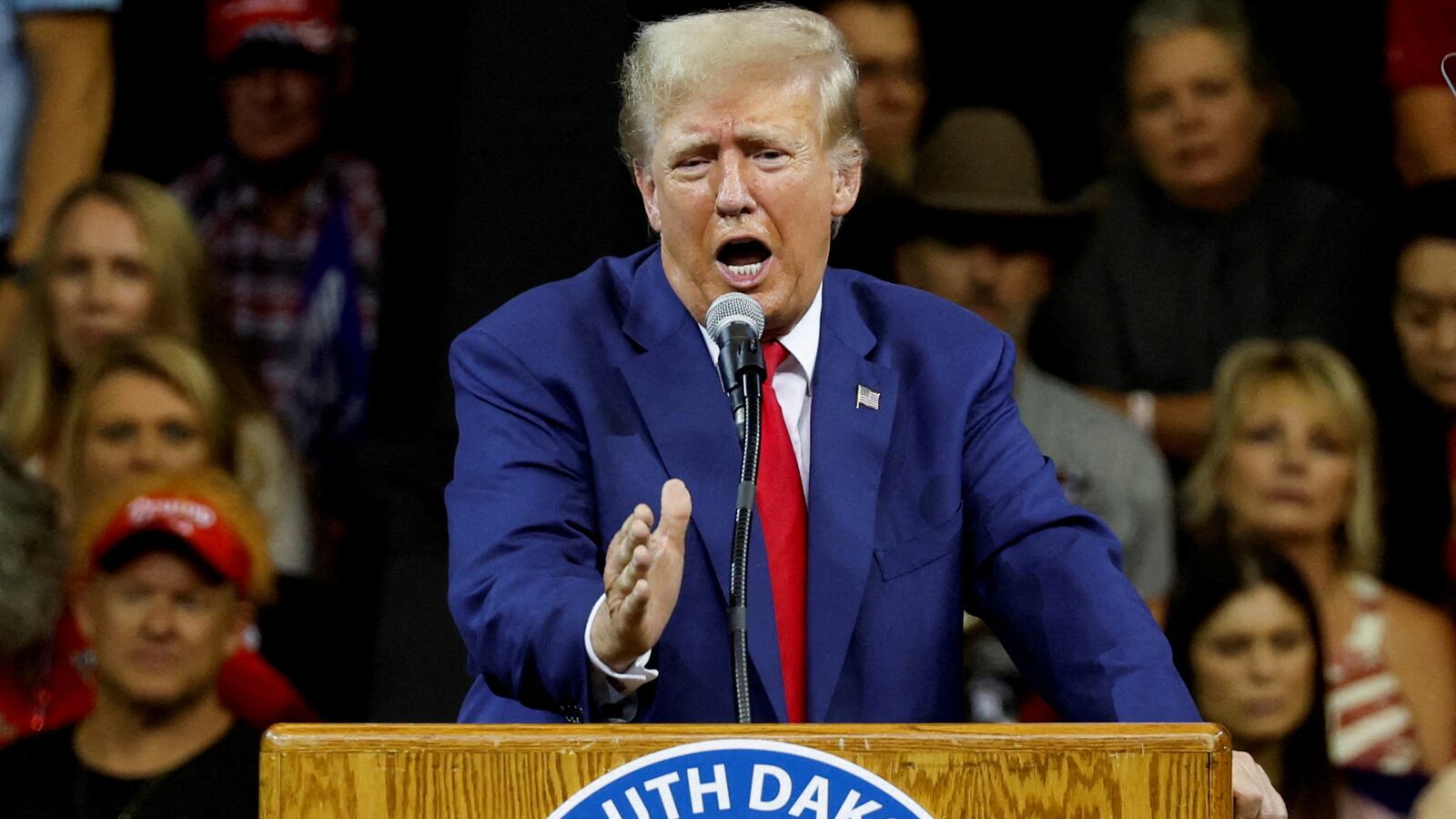 Former U.S. President and Republican presidential candidate Donald Trump