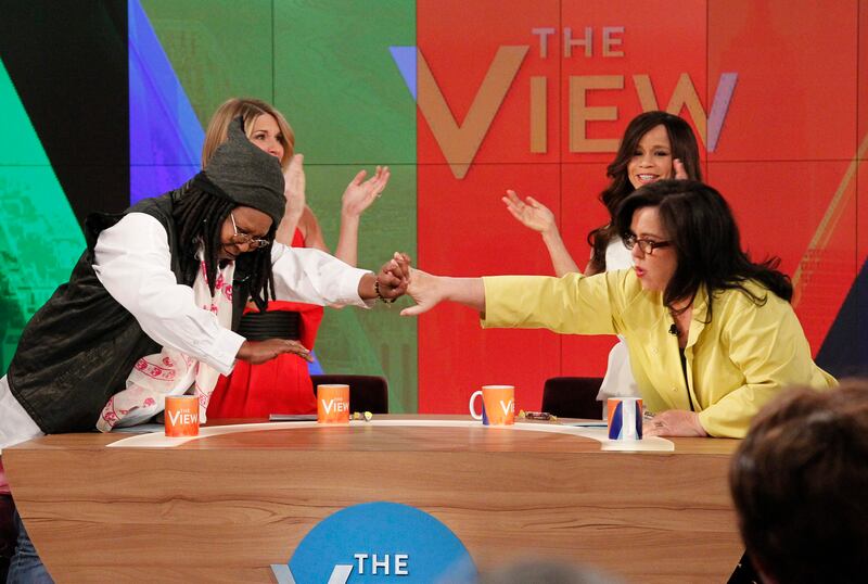 Whoopi Goldberg and Rosie O'Donnell on The View