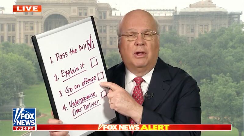 Karl Rove says that Republicans need to take an offensive stance after Trump's "Big, Beautiful, Bill" gets passed.