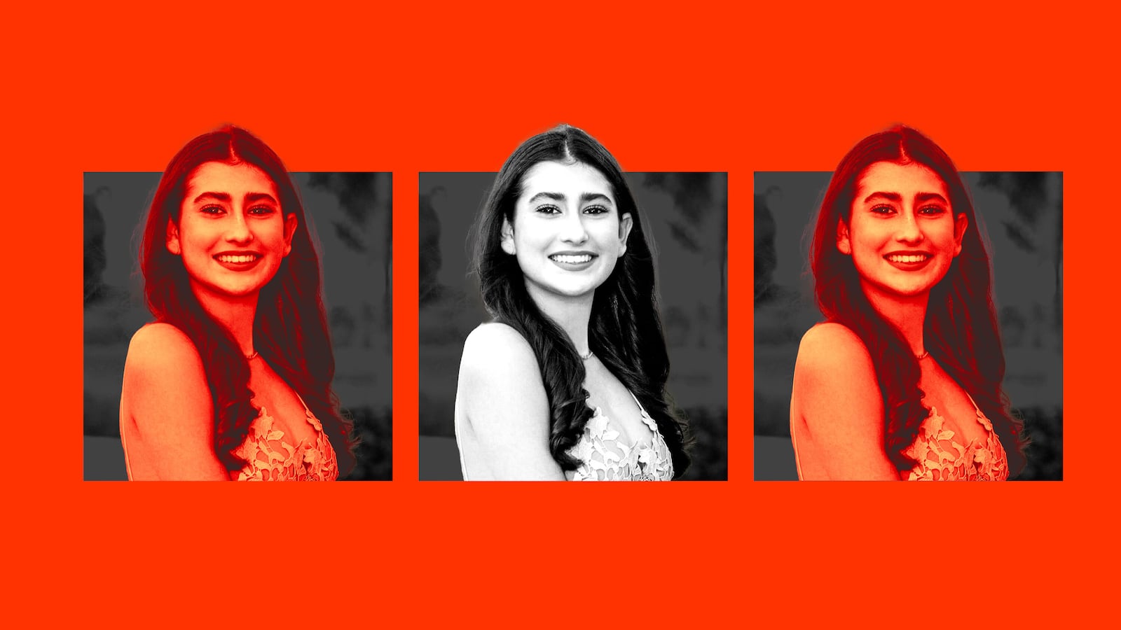 Ella Adler smiles and poses for a portrait.