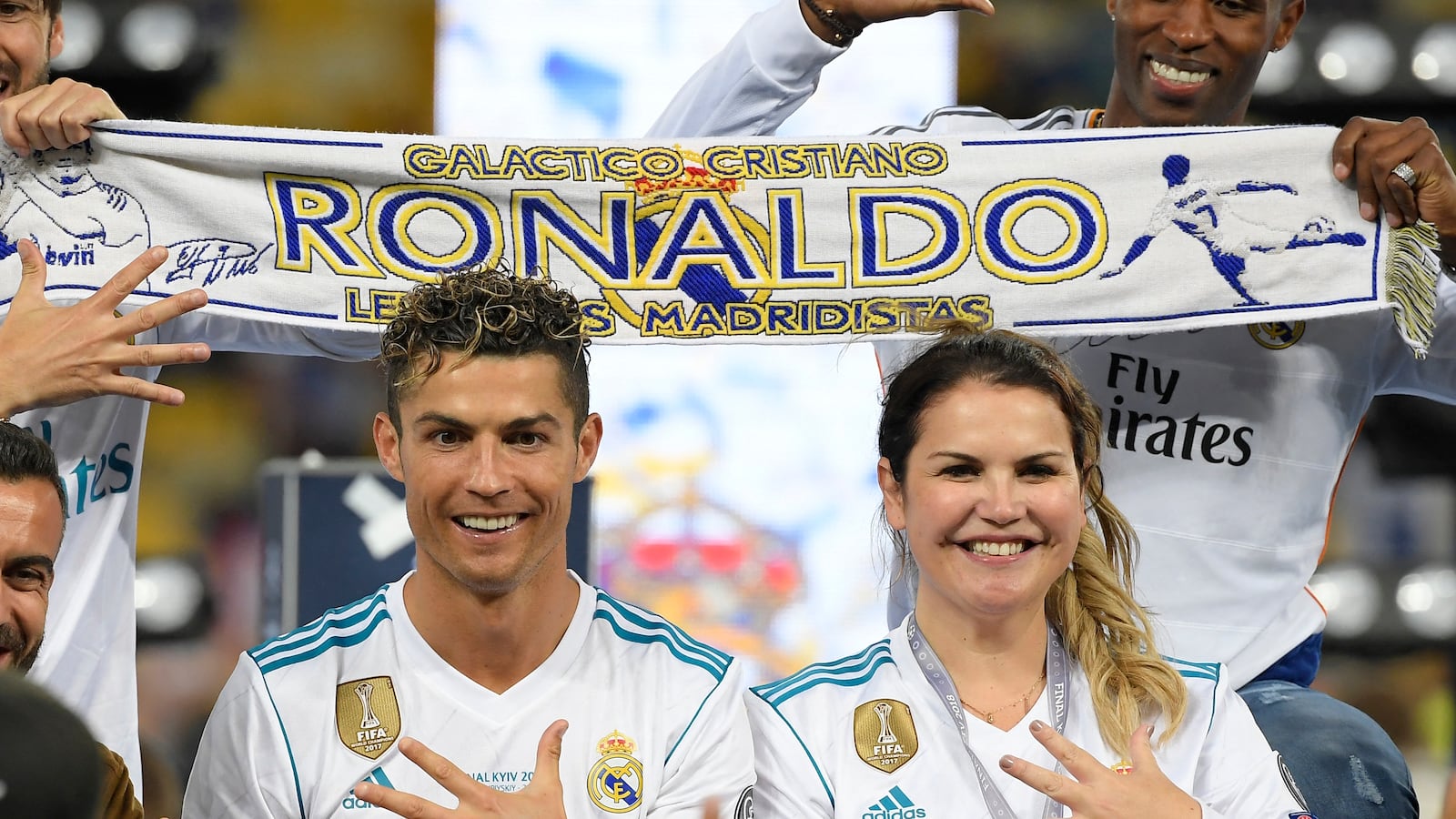 Ronaldo with sister
