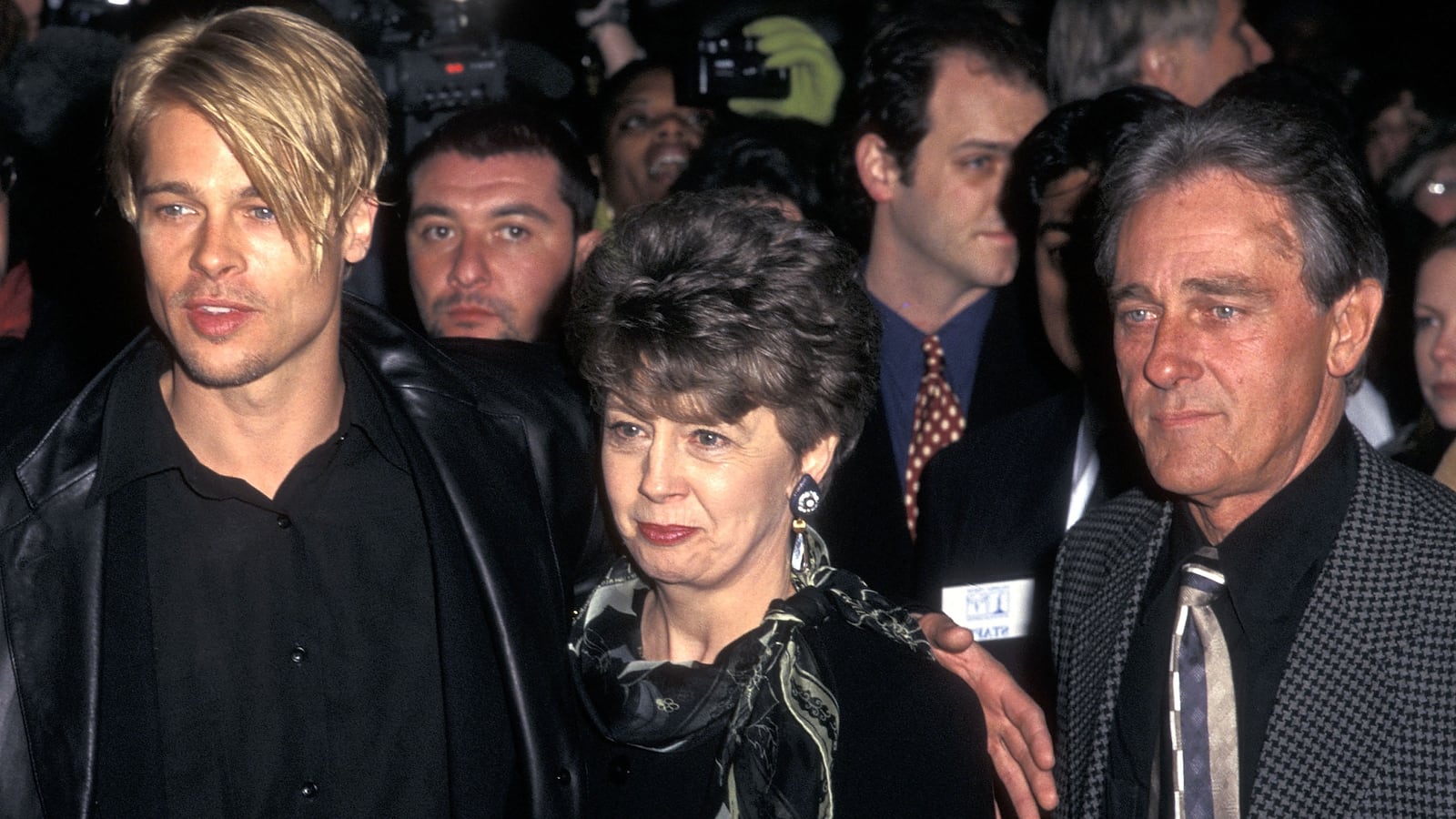 Actor Brad Pitt and his parents, William Pitt and Jane Etta Pitt.