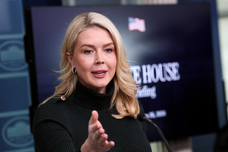 White House Press Secretary Karoline Leavitt suggested DHS Secretary Kristi Noem was very busy as the reason why border czar Tom Homan was being sent to Minnesota on Monday while insisting the president had not lost confidence in Noem.