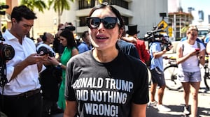 Laura Loomer, a right wing pundit and supporter of U.S. President Donald Trump