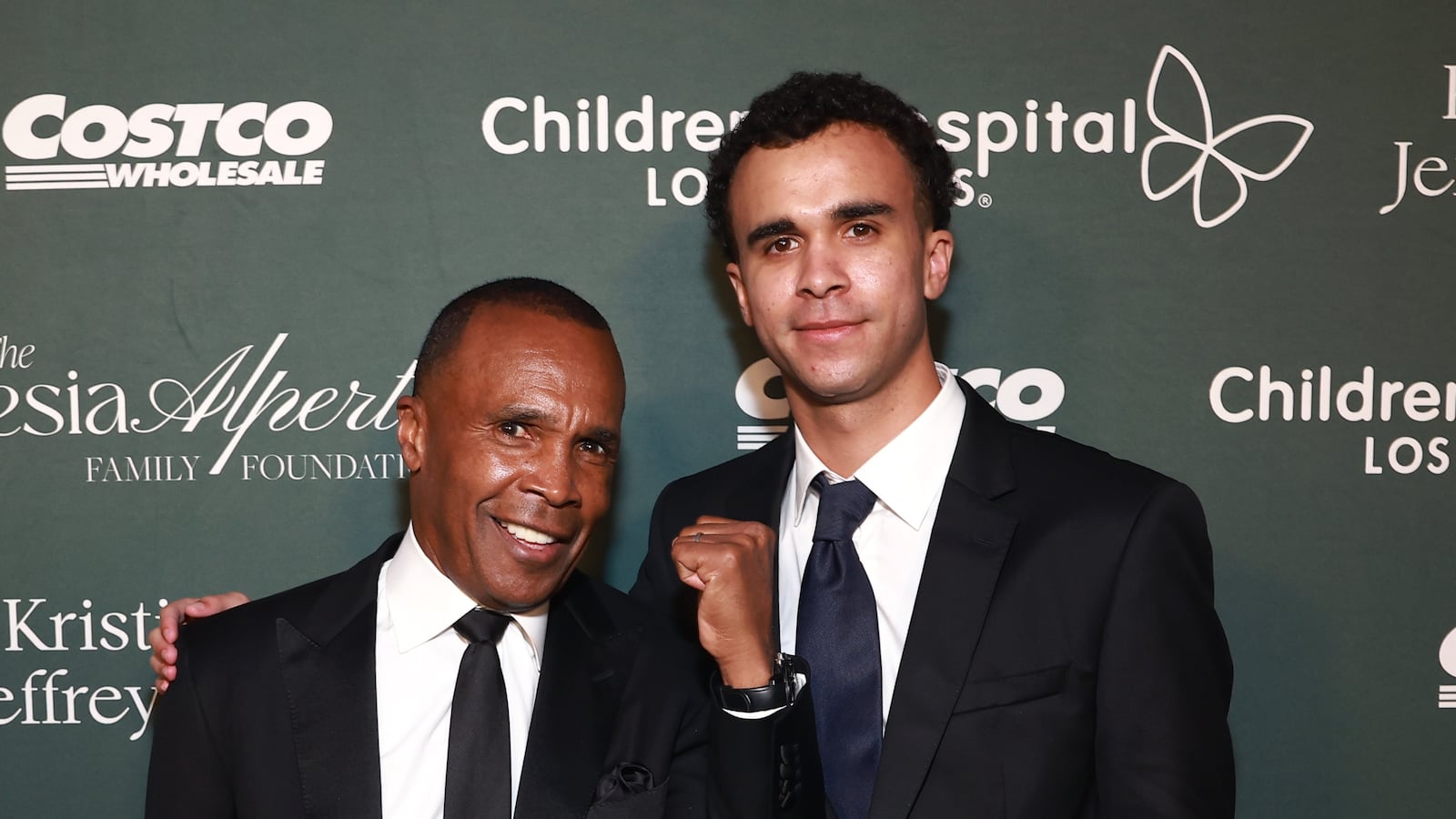 Sugar Ray Leonard and Daniel Leonard attend the Children's Hospital Los Angeles Gala 2024 at JW Marriott LA Live on October 05, 2024 in Los Angeles, California.
