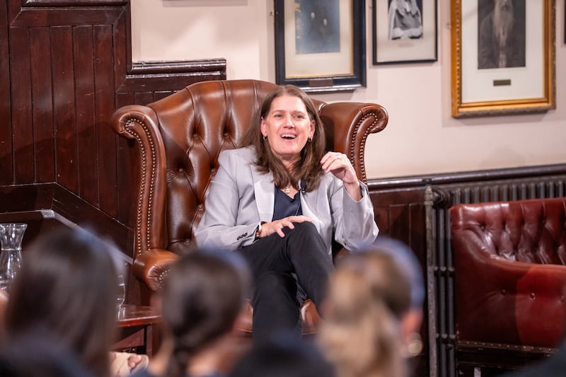 CAMBRIDGE, UNITED KINGDOM - MAY 25: Mary Trump speaks at The Cambridge Union on May 25, 2025 in CAMBRIDGE, UNITED KINGDOM. (Photo by Nordin Catic/Getty Images for The Cambridge Union)