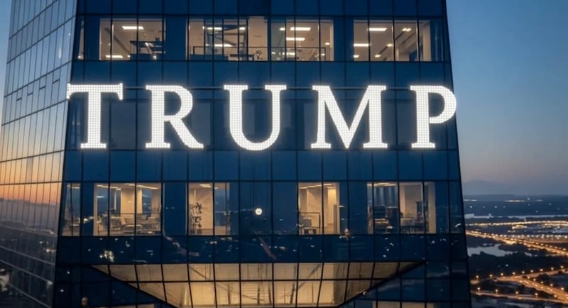 Eric Trump's images of the Donald J. Trump Presidential Library in Miami.