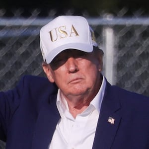 U.S. President Donald Trump waves after disembarking Marine One at the Ellipse near the White House, in Washington, D.C., U.S., August 9, 2026.