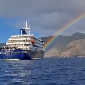 The vessel has now been stranded off the Cape Verdean capital of Praia for at least a day, online tracking data shows, with no end to the standoff in sight.