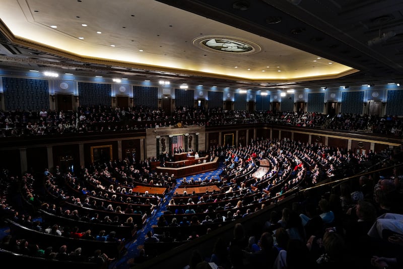 Britain's King Charles addresses a joint meeting of Congress in the House Chamber of the U.S. Capitol in Washington, D.C., U.S., April 28, 2026. REUTERS/Eric Lee