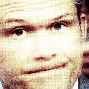 Illustration of Pete Hegseth