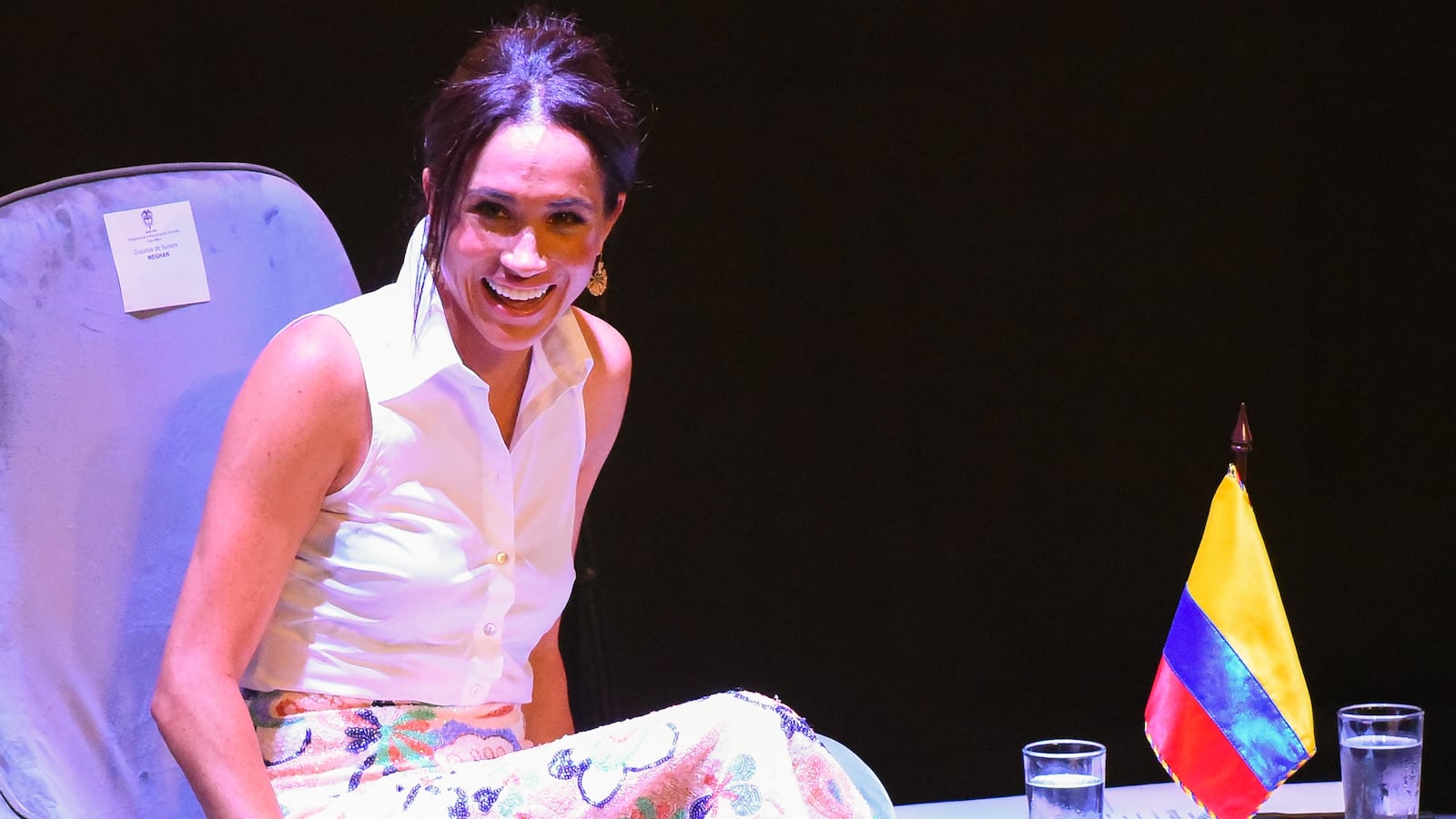 Meghan, Duchess of Sussex, on August 18, 2024 in Cali, Colombia.