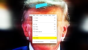 Donald Trump, delete dropdown menu