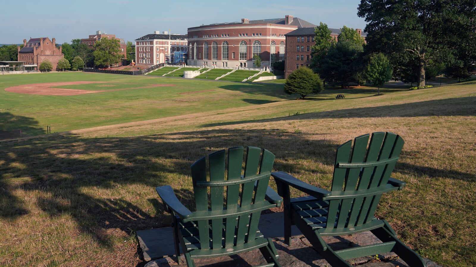 View of Andrus Field at Wesleyan University in Middletown, Connecticut.