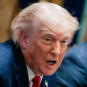 President Donald Trump threatened to "blow up" Oman during a cabinet meeting at the White House on May 27, 2026.
