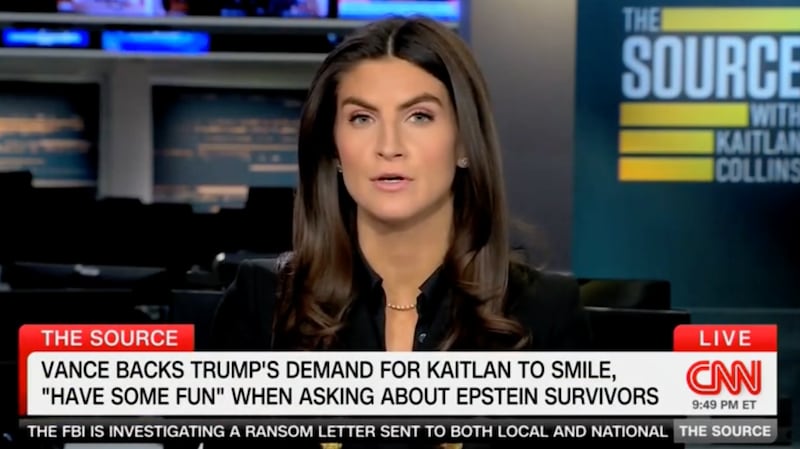 Kaitlan Collins discusses Donald Trump on CNN.