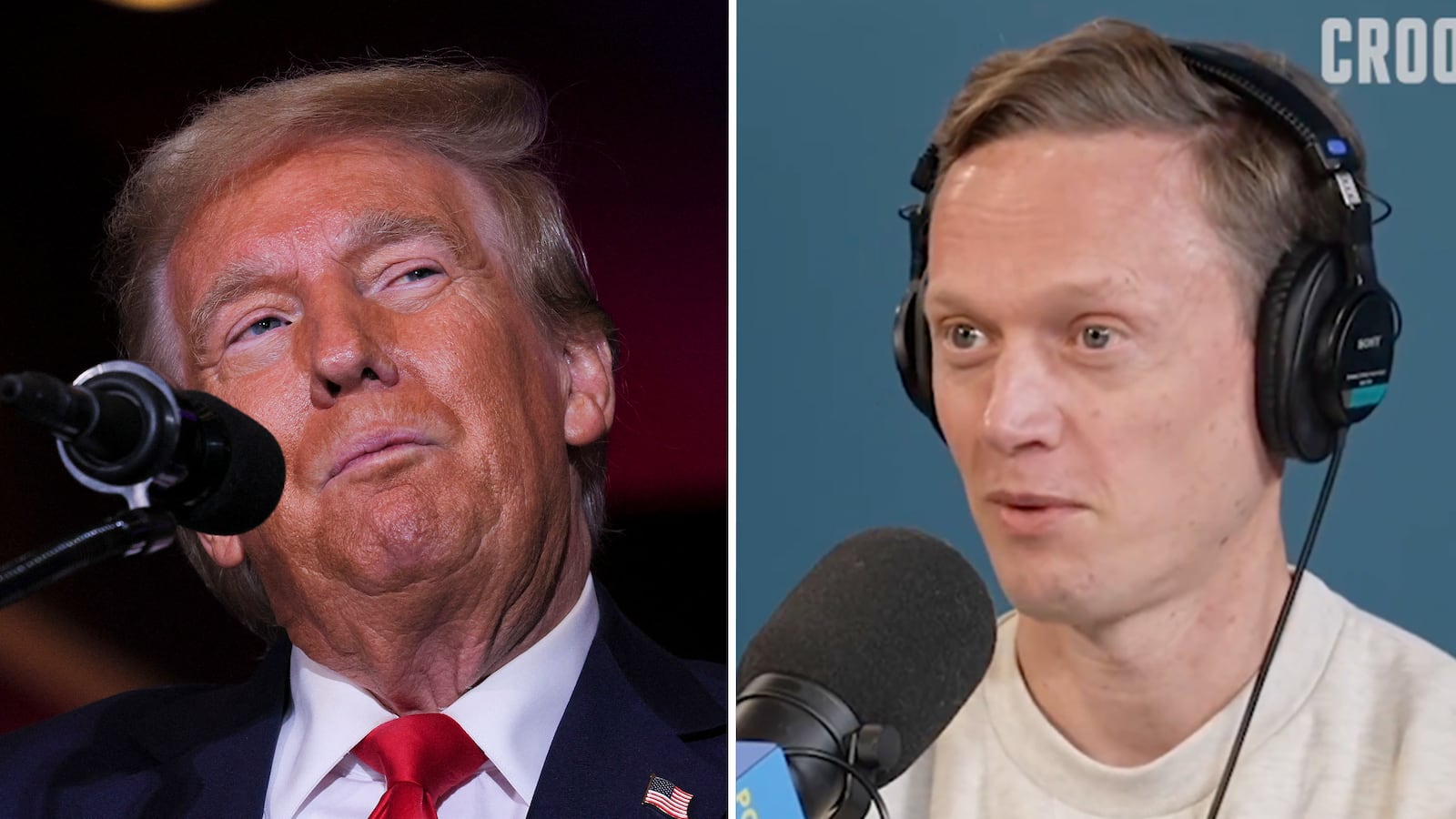 Tommy Vietor and Donald Trump