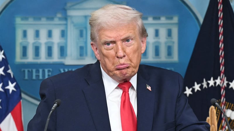 US President Donald Trump speaks during a briefing in the Brady Briefing Room of the White House in Washington, DC, on January 20, 2026. US President Donald Trump on Tuesday expressed frustration that his message on the economy was "not getting across," blaming his spokespeople for the issue. (Photo by SAUL LOEB / AFP via Getty Images)