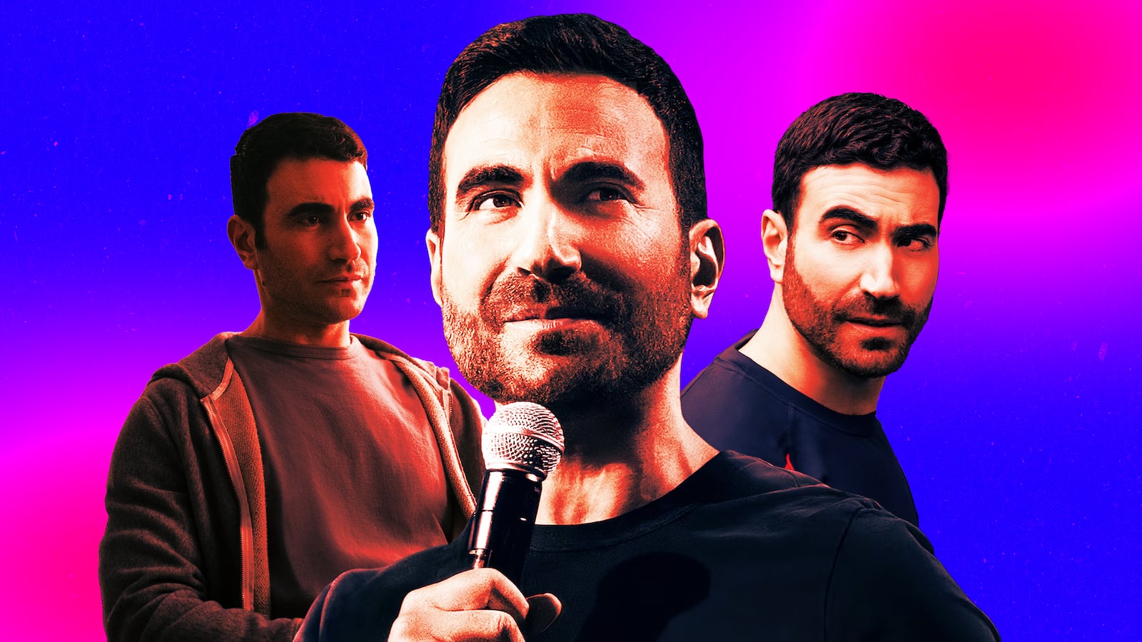 A photo illustration of actor Brett Goldstein.