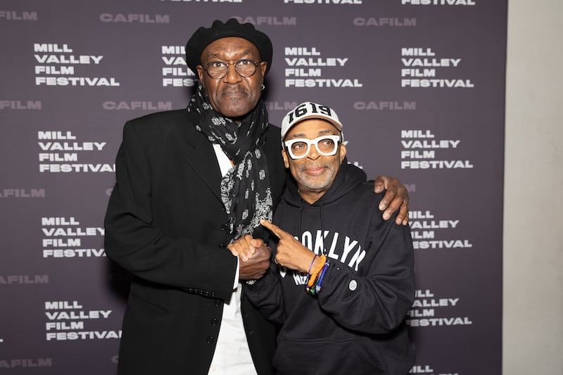 Delroy Lindo and Spike Lee