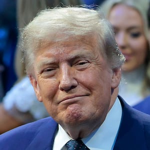 U.S. President Donald Trump attends UFC Freedom 250 on the South Lawn of the White House on June 14, 2026 in Washington, DC. President Trump is hosting a series of Ultimate Fighting Championship matches on his 80th birthday, which the White House is calling "a once-in-a-generation celebration of the American fighting spirit.”