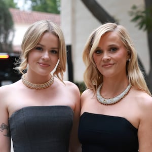 Ava Phillippe and Reese Witherspoon on April 25, 2024, in Beverly Hills, California.