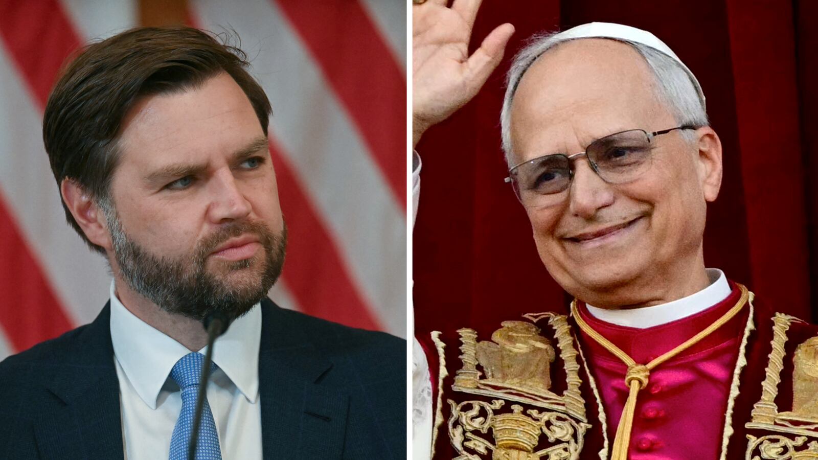 JD Vance and Pope Leo.