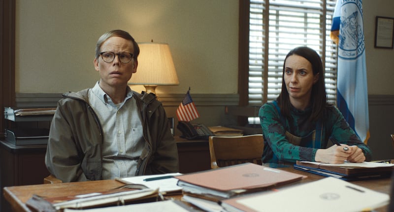 Jeff Hiller and Kate O’Flynn in “Widow’s Bay.”
