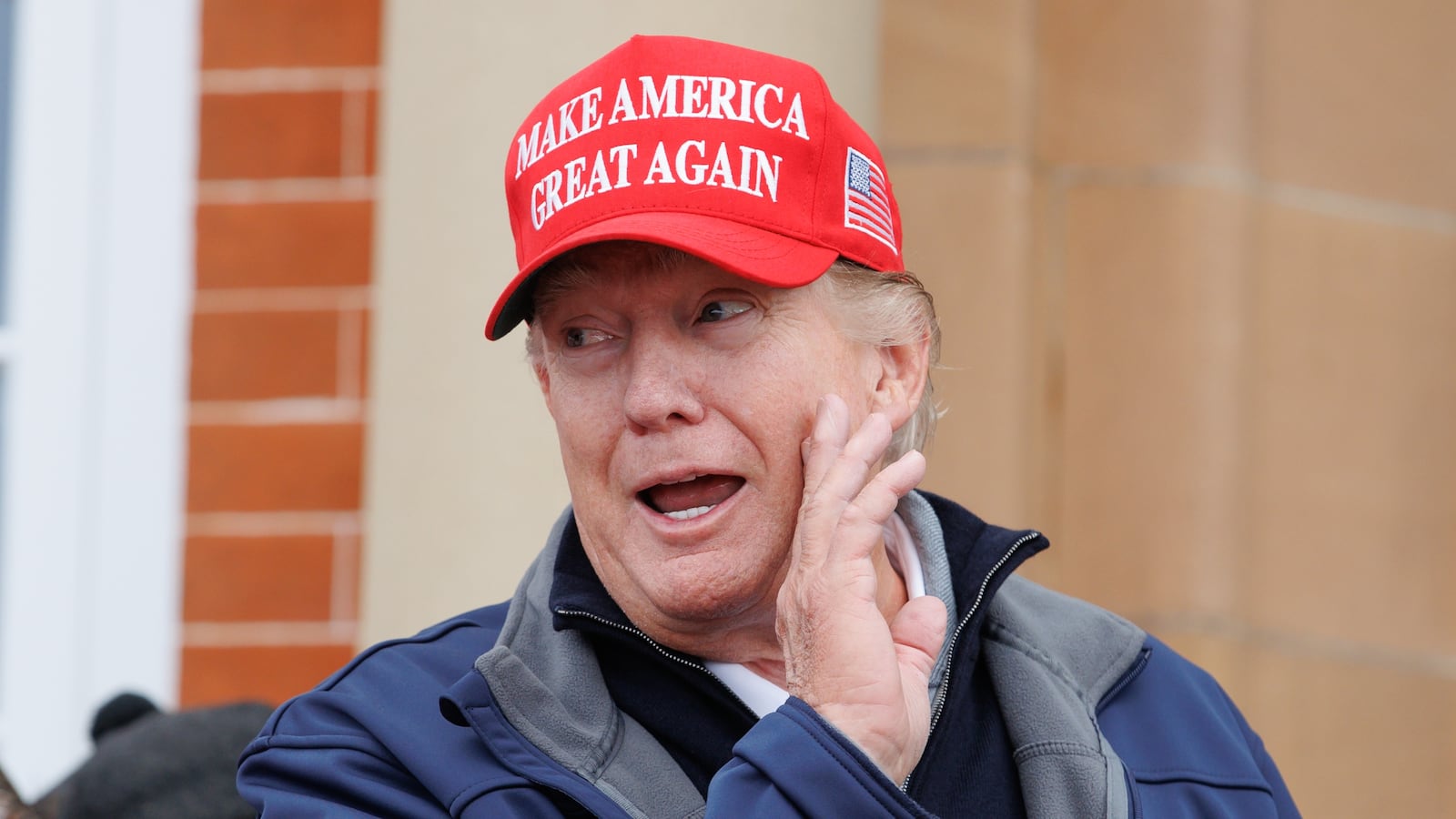 Former US president Donald Trump at Trump Turnberry golf course, in South Ayrshire, during his visit to the UK. Picture date: Tuesday May 2, 2023. (Photo by Steve Welsh/PA Images via Getty Images)