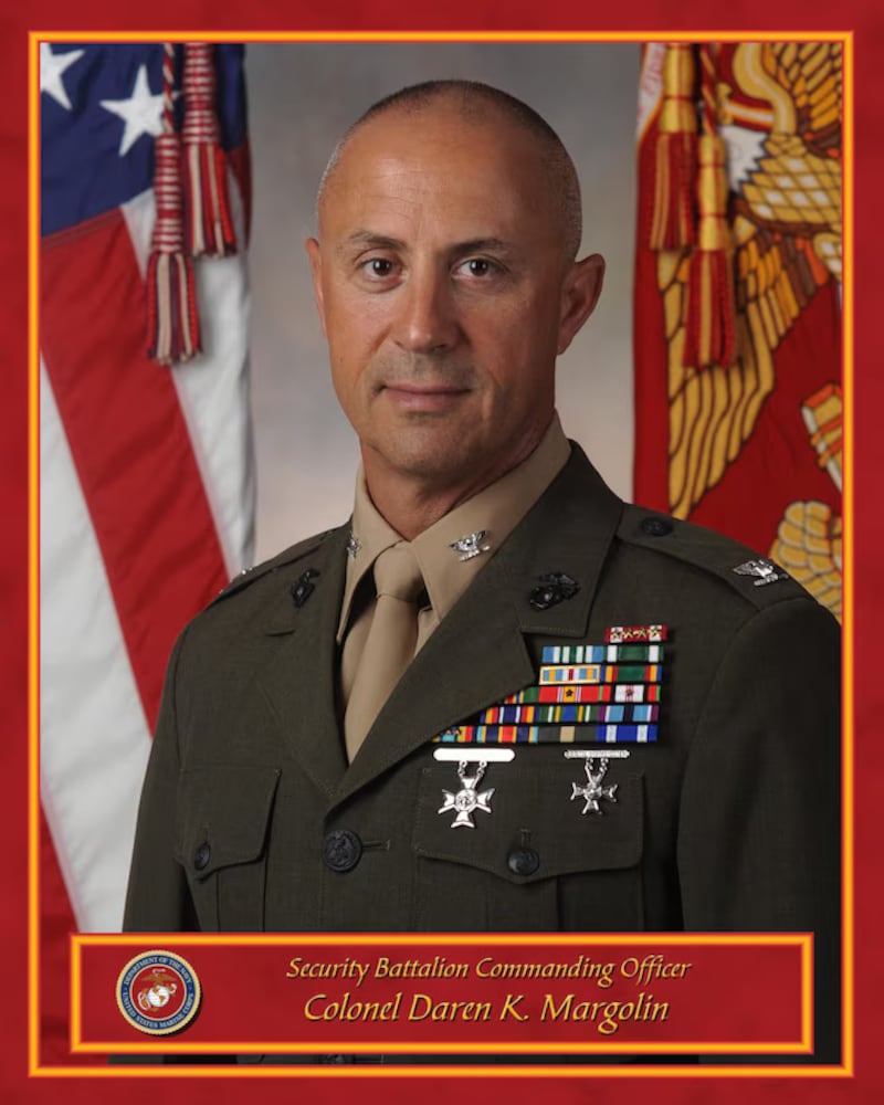 Headshot of Marine Corps Colonel Daren Margolin.