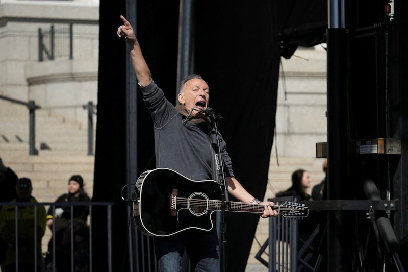 The Boss has a running beef with Trump.