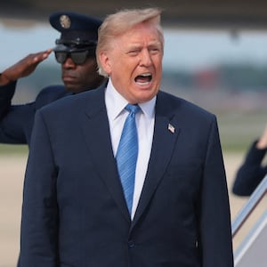 U.S. President Donald Trump arrives at Joint Base Andrews, Maryland, U.S., August 28, 2026.