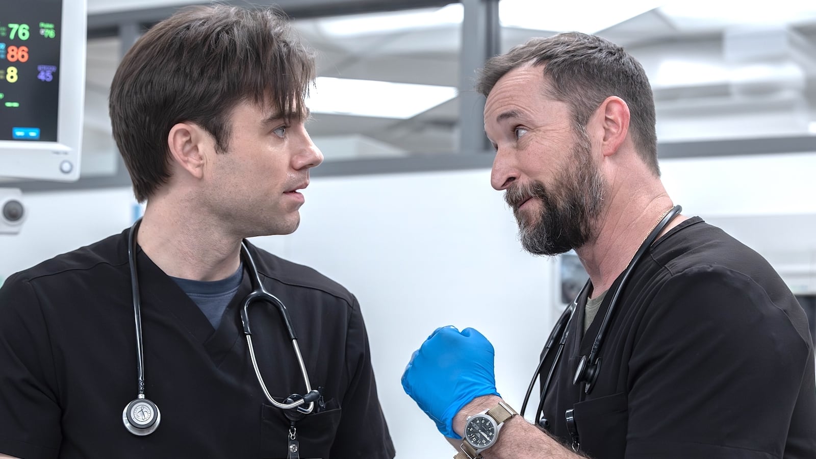 Lyman is in distress. Robby pressures Langdon who makes a bold call and it works. (Warrick Page/HBOMAX)