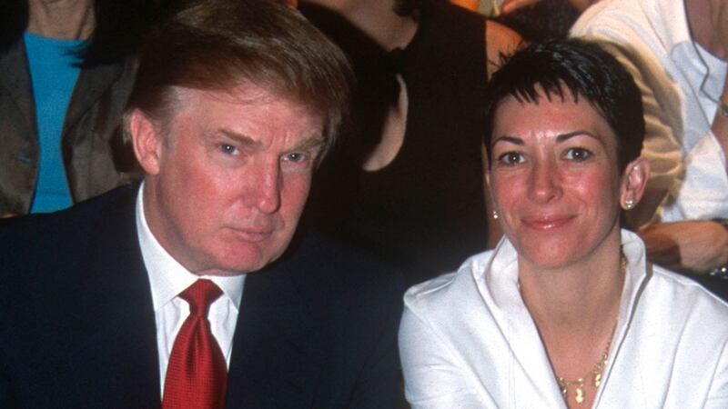 Donald Trump and Ghislaine Maxwell