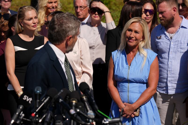 Trump's biggest GOP foe Rep. Thomas Massie praised one of his closest allies Rep. Marjorie Taylor Greene as the bravest woman in Congress for  signing onto the effort to release the Epstein files introduced by him and Rep. Khanna despite White House and GOP leadership pushback.