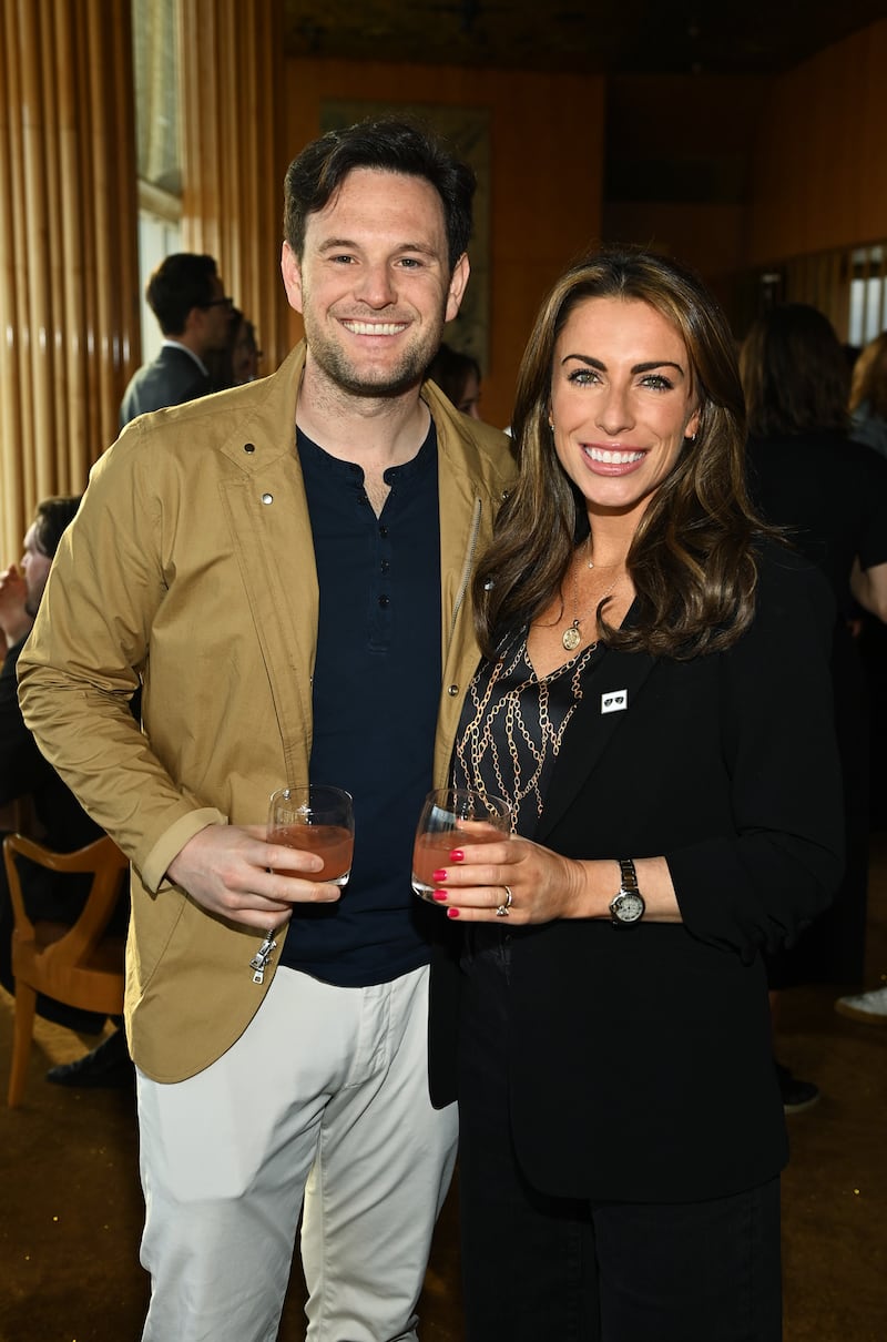 Justin Griffin and Alyssa Farah Griffin in 2024.