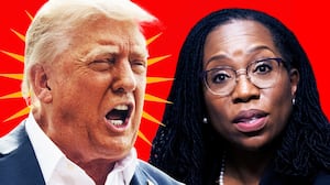 A photo illustration of Donald Trump and Ketanji Brown Jackson.
