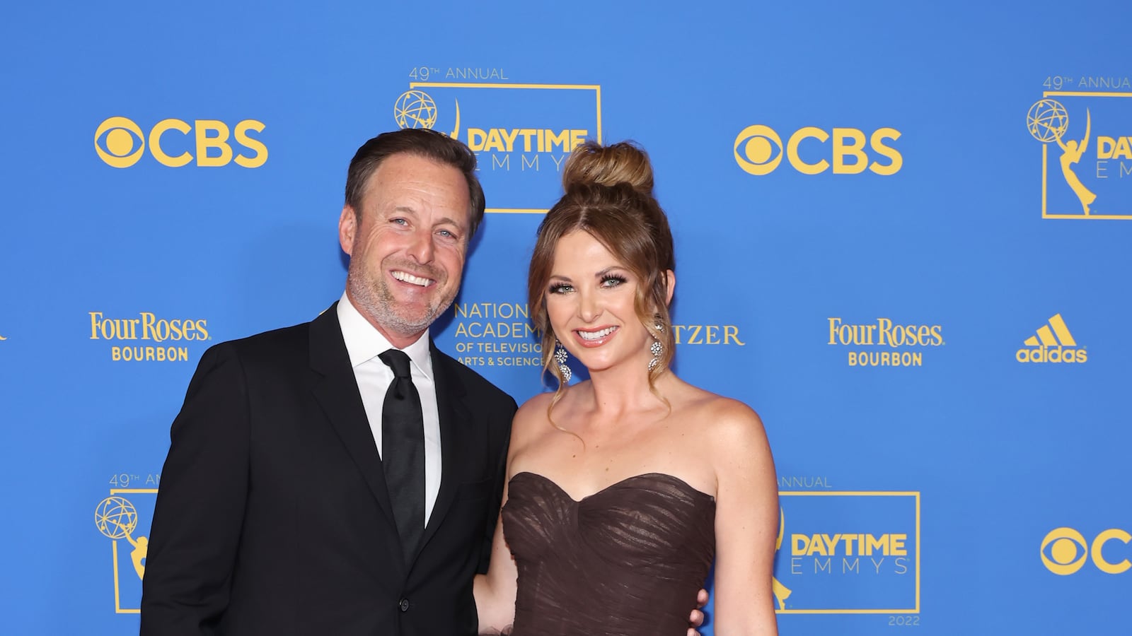 Chris Harrison and Lauren Zima in Pasadena, California.