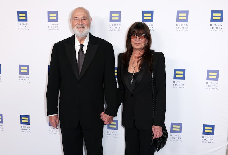 Rob Reiner and Michele Reiner attend Human Rights Campaign's 2025 Los Angeles Dinner.