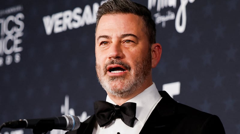 Jimmy Kimmel speaks at the press room after winning the Best Talk Show award for "Jimmy Kimmel Live!" during the 31st Annual Critics Choice Awards in Santa Monica, California, U.S., January 4, 2026.
