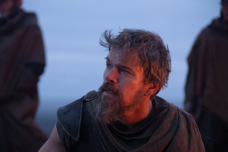 Matt Damon is Odysseus in THE ODYSSEY, written, produced, and directed by Christopher Nolan.
