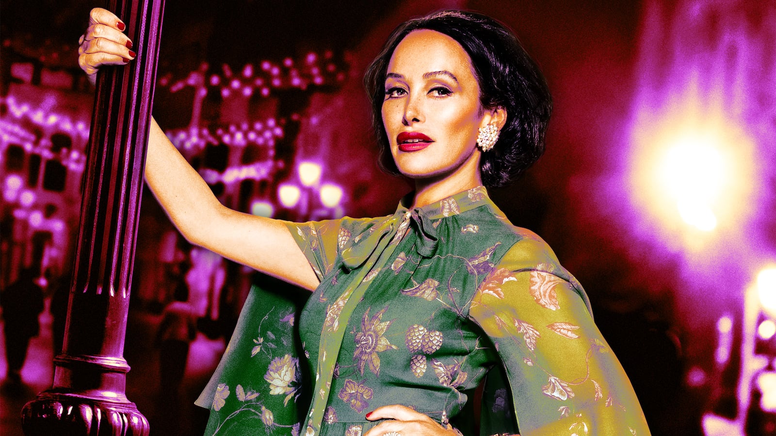 A photo illustration of Kimi Murdoch of Ladies of London: The New Reign.