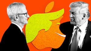 Tim Cook and Donald Trump