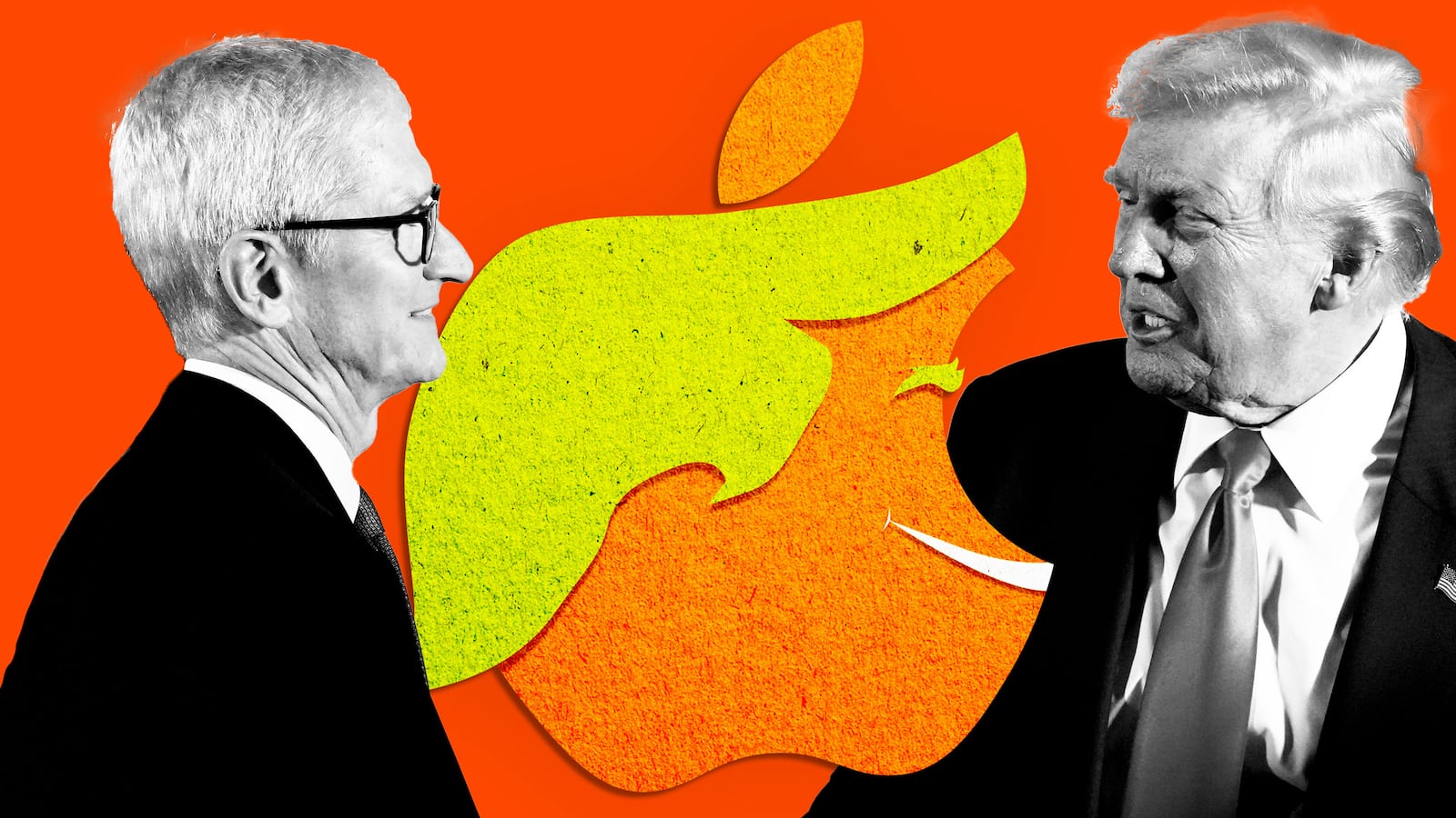 Tim Cook and Donald Trump